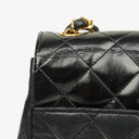 Chanel Black Quilted Leather Square Single Flap Bag