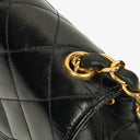 Chanel Black Quilted Leather Square Single Flap Bag