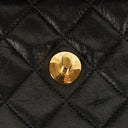 Chanel Black Quilted Leather Square Single Flap Bag