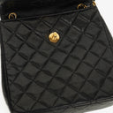 Chanel Black Quilted Leather Square Single Flap Bag