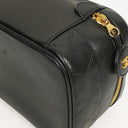 Chanel Black Quilted Leather Vanity Case