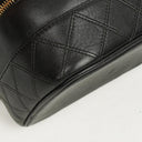 Chanel Black Quilted Leather Vanity Case