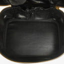 Chanel Black Quilted Leather Vanity Case