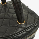 Chanel Black Quilted Leather Vanity Case