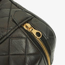 Chanel Black Quilted Leather Vanity Case