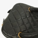 Chanel Black Quilted Leather Vanity Case