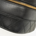 Chanel Black Quilted Leather Vanity Case