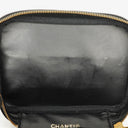 Chanel Black Quilted Leather Vanity Case