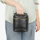 Chanel Black Quilted Leather Vanity Case