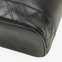 Chanel Black Quilted Leather Vanity Case