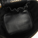 Chanel Black Quilted Leather Vanity Case
