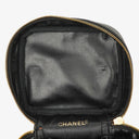 Chanel Black Quilted Leather Vanity Case