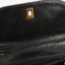 Chanel Black Quilted Patent Leather CC Flap Double Chain Bag