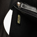 Chanel Black Quilted Patent Leather Wallet On Chain WOC With Silver-Tone Hardware