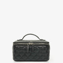 Chanel Black Quilted Vanity Case