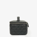 Chanel Black Quilted Vanity Case
