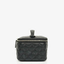Chanel Black Quilted Vanity Case
