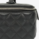 Chanel Black Quilted Vanity Case