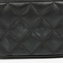 Chanel Black Quilted Vanity Case