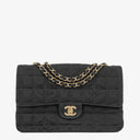 Chanel Black Travel Line Chocolate Bar Single Flap Bag