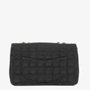 Chanel Black Travel Line Chocolate Bar Single Flap Bag