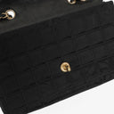 Chanel Black Travel Line Chocolate Bar Single Flap Bag