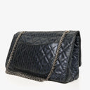 Chanel Blue Metallic Striped 2.55 Reissue Quilted Calfskin Leather 227 Jumbo Flap Bag