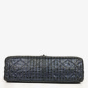 Chanel Blue Metallic Striped 2.55 Reissue Quilted Calfskin Leather 227 Jumbo Flap Bag