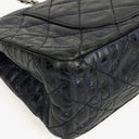 Chanel Blue Metallic Striped 2.55 Reissue Quilted Calfskin Leather 227 Jumbo Flap Bag