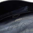 Chanel Blue Metallic Striped 2.55 Reissue Quilted Calfskin Leather 227 Jumbo Flap Bag
