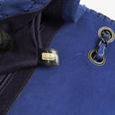 Chanel Blue Quilted Suede Whipstitch Large Flap Bag