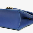 Chanel Blue Small Chevron Leather Envelope Flap Bag