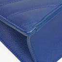 Chanel Blue Small Chevron Leather Envelope Flap Bag