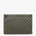 Chanel Boy Cosmetic Case Large Metallic Caviar Quilted