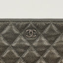 Chanel Boy Cosmetic Case Large Metallic Caviar Quilted