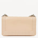 Chanel Boy Flap Bag in Beige Patent Leather