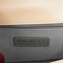 Chanel Boy Flap Bag in Beige Patent Leather