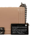 Chanel Boy Flap Bag in Beige Patent Leather