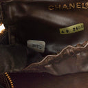 Chanel Brown Caviar Quilted Leather Timeless Cosmetic Case