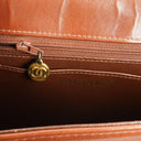 Chanel Brown Grained Calfskin Flap Shoulder Bag with Distressed Gold Hardware, 1996-1997