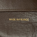 Chanel Brown Leather CC Logo Chain Tote Bag