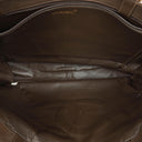 Chanel Brown Leather CC Logo Chain Tote Bag