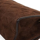 Chanel Brown Quilted Suede Tassel Flap Bag, 1989-1991