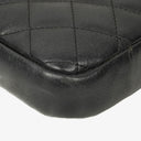 Chanel Cambon Black Leather Quilted Medium Messenger Bag