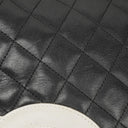 Chanel Cambon Black Leather Quilted Medium Messenger Bag
