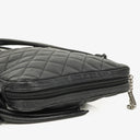 Chanel Cambon Black Leather Quilted Medium Messenger Bag