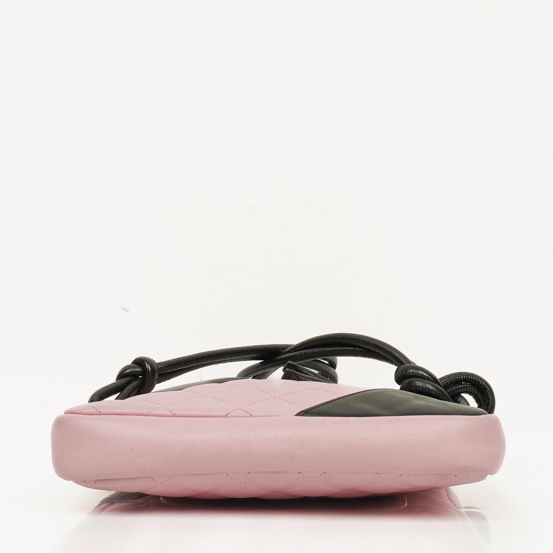Chanel Cambon Pink Leather Quilted Medium Messenger Bag