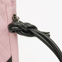 Chanel Cambon Pink Leather Quilted Medium Messenger Bag