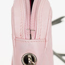 Chanel Cambon Pink Leather Quilted Medium Messenger Bag