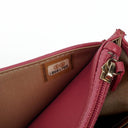 Chanel Camelia Pink Embossed Lambskin Wallet On Chain WOC